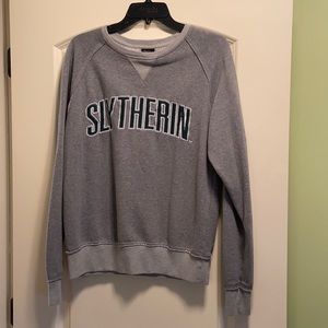 Harry Potter sweatshirt. Dark green letters.